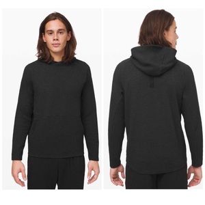 LULULEMON At Ease Heathered Black Hoodie Sweater M